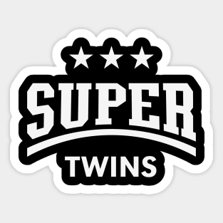 Super Twins (White) Sticker